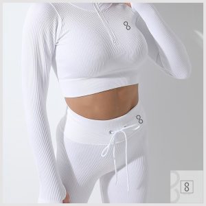 White Long Sleeve 2 Piece Set